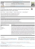 Cover page: Is self-reported park proximity associated with perceived social disorder? Findings from eleven cities in Latin America.