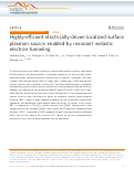 Cover page: Highly-efficient electrically-driven localized surface plasmon source enabled by resonant inelastic electron tunneling