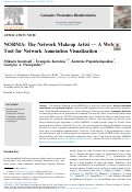 Cover page: NORMA: The Network Makeup Artist - A Web Tool for Network Annotation Visualization.