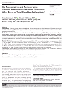 Cover page: Do Preoperative and Postoperative Glenoid Retroversion Influence Outcomes After Reverse Total Shoulder Arthroplasty?