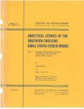 Cover page: Analytical Studies of the Southern Crossing Cable Stayed Girder Bridge, Vol. 1, Theory and Determination of Results for Various Load Conditions