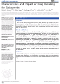 Cover page: Characteristics and Impact of Drug Detailing for Gabapentin