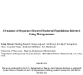 Cover page: Population Dynamics of Sequence-Discrete Bacterial Populations Inferred Using Metagenomes