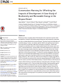 Cover page: Conservation Planning for Offsetting the Impacts of Development: A Case Study of Biodiversity and Renewable Energy in the Mojave Desert