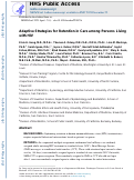 Cover page: Adaptive Strategies for Retention in Care among Persons Living with HIV.