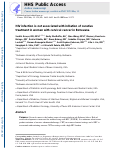 Cover page: HIV infection is not associated with the initiation of curative treatment in women with cervical cancer in Botswana