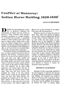 Cover page: Conflict at Monterey: Indian Horse Raiding, 1820-1850