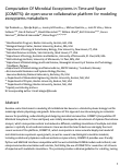 Cover page: A metabolic modeling platform for the computation of microbial ecosystems in time and space (COMETS)