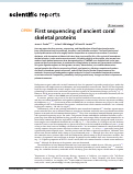 Cover page: Fossil Corals With Various Degrees of Preservation Can Retain Information About Biomineralization-Related Organic Material