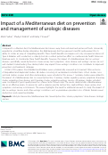 Cover page: Impact of a Mediterranean diet on prevention and management of urologic diseases.