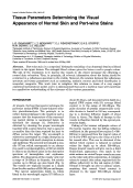 Cover page: Tissue parameters determining the visual appearance of normal skin and port-wine stains