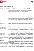 Cover page: Human Astrovirus 1–8 Seroprevalence Evaluation in a United States Adult Population