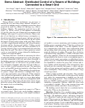 Cover page: Distributed control of a swarm of buildings connected to a smart grid