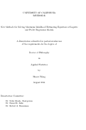 Cover page: New Methods for Solving Maximum Likelihood Estimating Equations of Logistic and Probit Regression Models