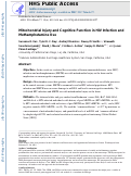 Cover page: Mitochondrial injury and cognitive function in HIV infection and methamphetamine use