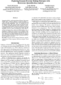 Cover page: Exploring Dynamic Decision Making Strategies withRecurrence Quantification Analysis