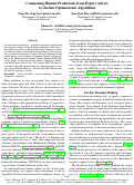 Cover page: Comparing Human Predictions from Expert Advice to On-line Optimization Algorithms