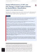 Cover page: Clinical Effectiveness of CRT and ICD&nbsp;Therapy in Heart Failure Patients by&nbsp;Racial/Ethnic Classification Insights From the IMPROVE HF Registry