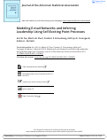 Cover page: Modeling E-mail Networks and Inferring Leadership Using Self-Exciting Point Processes