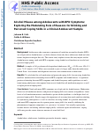 Cover page: Alcohol misuse among adolescents with BPD symptoms: exploring the moderating role of reasons for drinking and perceived coping skills in a clinical adolescent sample.