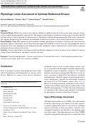 Cover page: Physiologic Lesion Assessment to Optimize Multivessel Disease