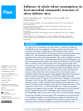 Cover page: Influence of whole-wheat consumption on fecal microbial community structure of obese diabetic mice