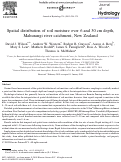 Cover page: Spatial distribution of soil moisture over 6 and 30cm depth, Mahurangi river catchment, New Zealand