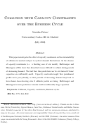 Cover page: Collusion with Capacity Constraints over the Business Cycle