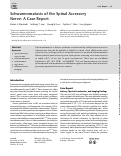 Cover page: Schwannomatosis of the Spinal Accessory Nerve: A Case Report