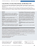 Cover page: Lung Function, Coronary Artery Disease, and Mortality in HIV