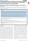 Cover page: A comparative study of techniques for differential expression analysis on RNA-Seq data.