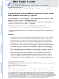 Cover page: Glycoproteomic Analysis of Malignant Ovarian Cancer Ascites Fluid Identifies Unusual Glycopeptides