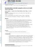 Cover page: Racial and ethnic residential segregation and access to health care in rural areas