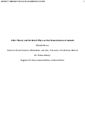 Cover page: Affect Theory and the Role it Plays on Our Domestication of Animals