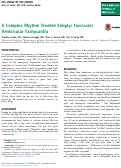 Cover page: A complex rhythm treated simply: fascicular ventricular tachycardia.