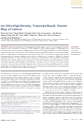 Cover page: An Ultra-High-Density, Transcript-Based, Genetic Map of Lettuce