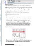 Cover page: Probing Hydrogen Bonding Interactions to Iron‐Oxido/Hydroxido Units by 57Fe Nuclear Resonance Vibrational Spectroscopy