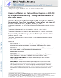 Cover page: Diagnosis of Benign and Malignant Breast Lesions on DCE‐MRI by Using Radiomics and Deep Learning With Consideration of Peritumor Tissue