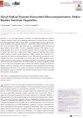 Cover page: Glycyl Radical Enzyme-Associated Microcompartments: Redox-Replete Bacterial Organelles