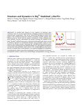 Cover page: Structure and Dynamics in Mg2+-Stabilized γ‑Na3PO4