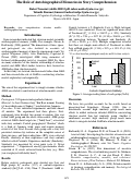 Cover page: The Role of Autobiographical Memories in Story Comprehension