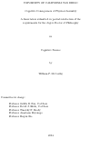 Cover page: Cognitive Consequences of Physical Assembly