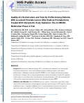 Cover page: Quality-of-Life Outcomes and Toxicity Profile Among Patients With Localized Prostate Cancer After Radical Prostatectomy Treated With Stereotactic Body Radiation: The SCIMITAR Multicenter Phase 2 Trial.