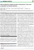 Cover page: Fibril treatment changes protein interactions of tau and α-synuclein in human neurons