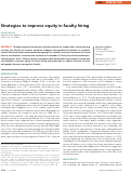 Cover page: Strategies to improve equity in faculty hiring.