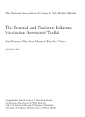 Cover page: The Seasonal and Pandemic Influenza Vaccination Assessment Toolkit