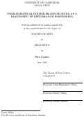 Cover page: Ungrammatical Double-Island Sluicing as a Diagnostic of Left-Branch Positioning