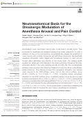 Cover page: Neuroanatomical Basis for the Orexinergic Modulation of Anesthesia Arousal and Pain Control