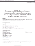 Cover page: Circulating LOXL2 Levels Reflect Severity of Intestinal Fibrosis and GALT CD4+ T Lymphocyte Depletion in Treated HIV Infection