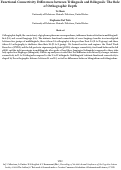 Cover page: Functional Connectivity Differences between Trilinguals and Bilinguals: The Role of Orthographic Depth